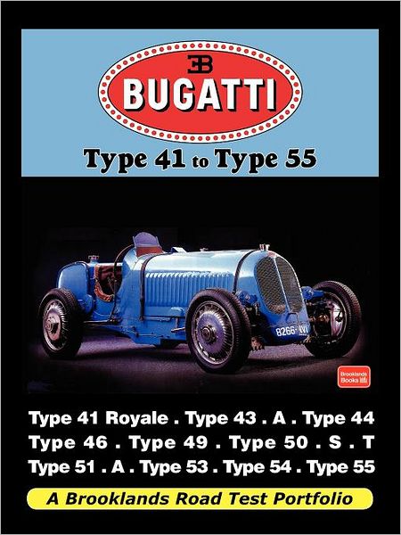Bugatti - Type 41 to Type 55 Road Test Portfolio