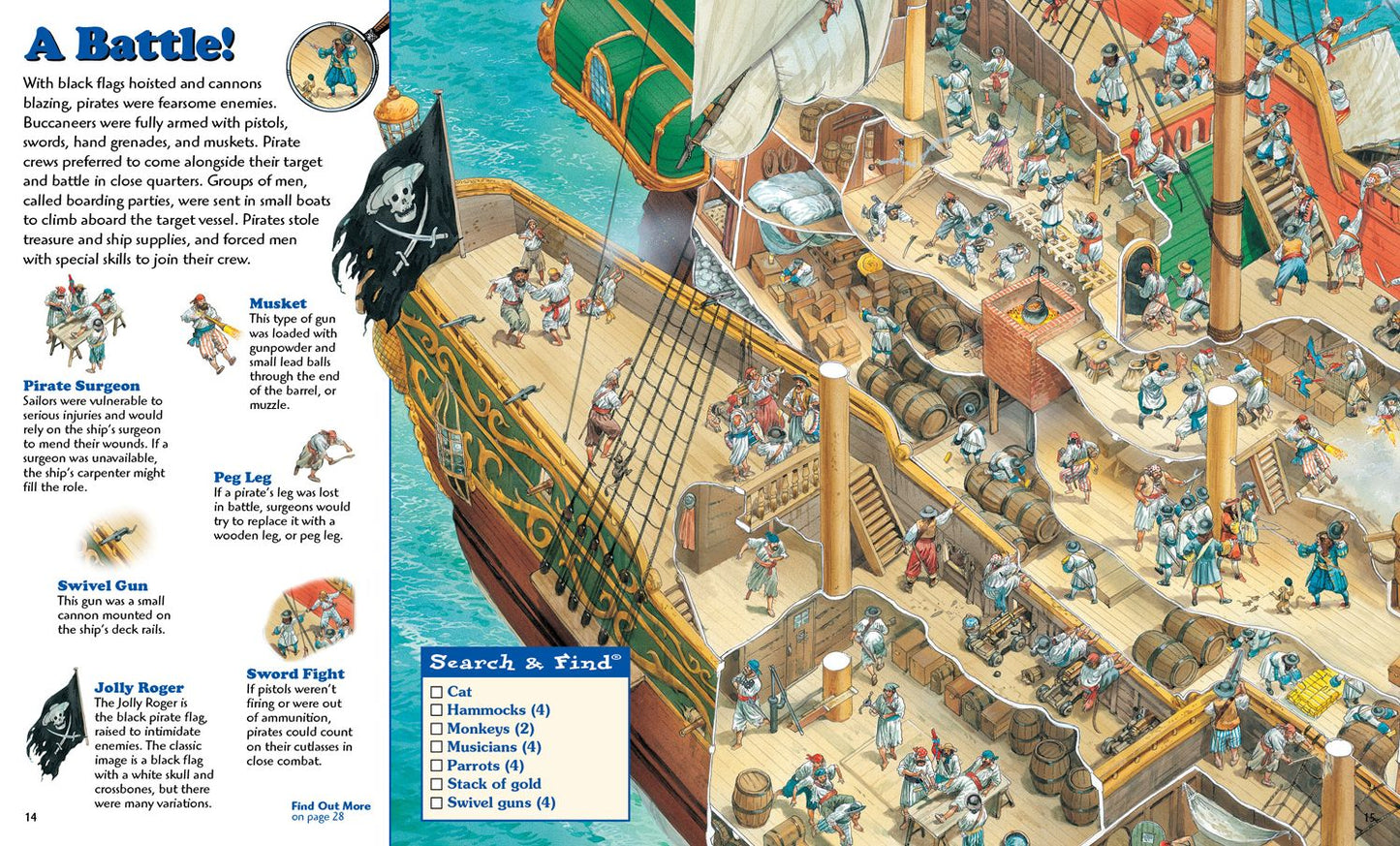Pirates (Read, Search & Find Series)
