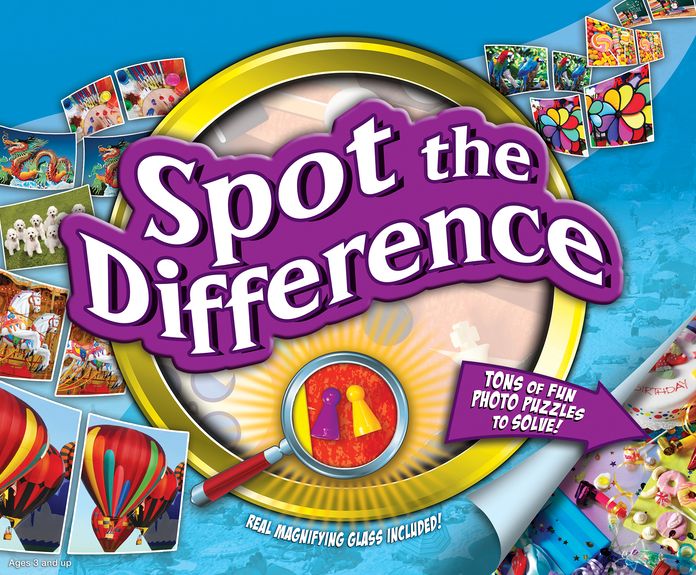 Photo Spot the Difference 10'' by 12'' Magnifying Glass