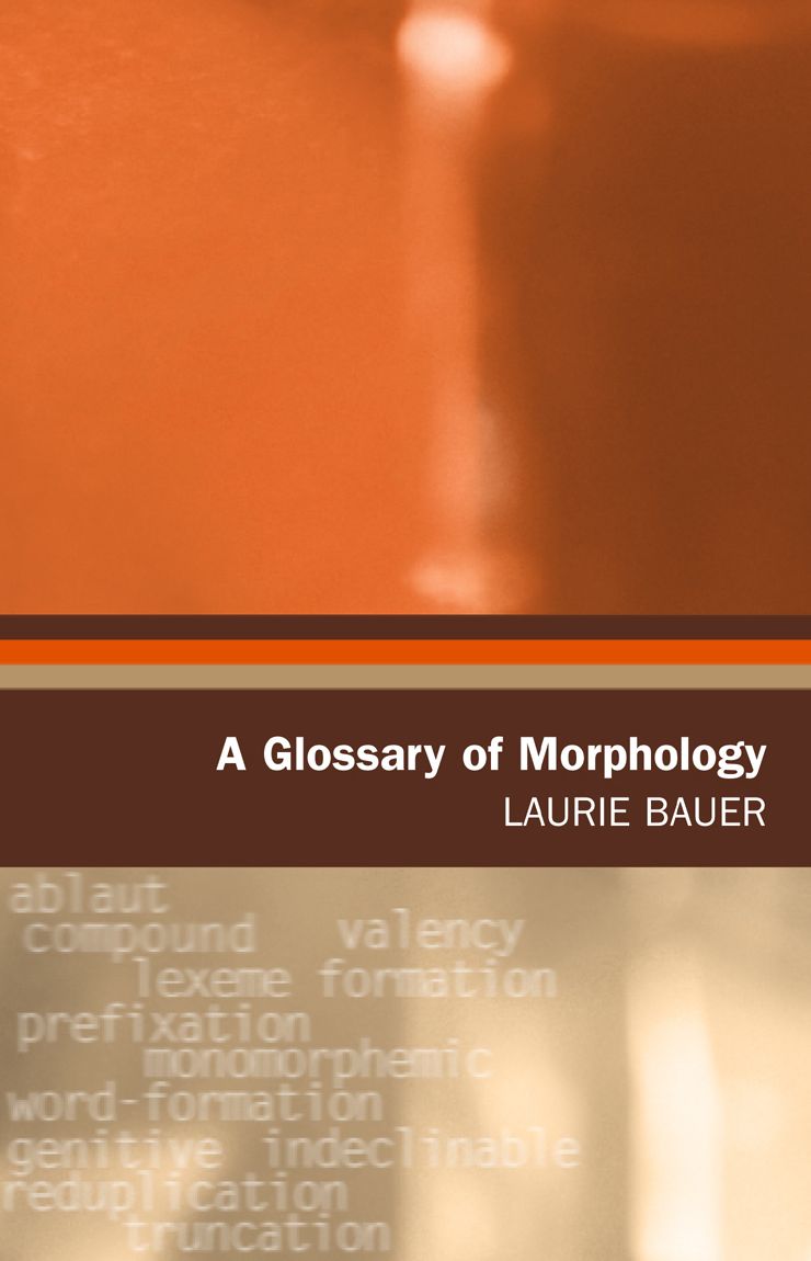 Glossary of Morphology