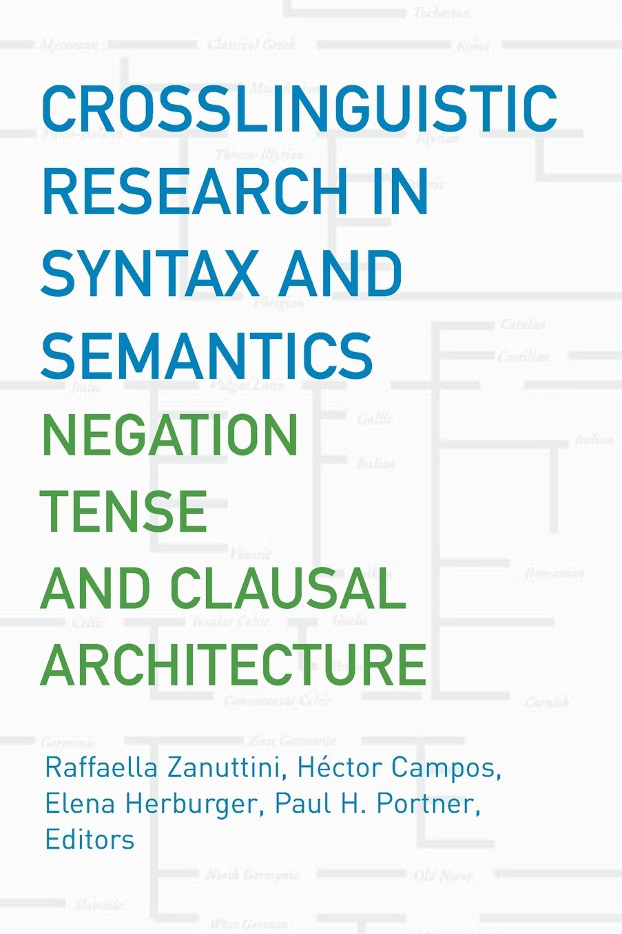 Crosslinguistic Research in Syntax and Semantics: Negation, Tense and Clausal Architecture