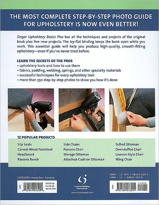 Singer Upholstery Basics Plus: Complete Step-by-Step Photo Guide
