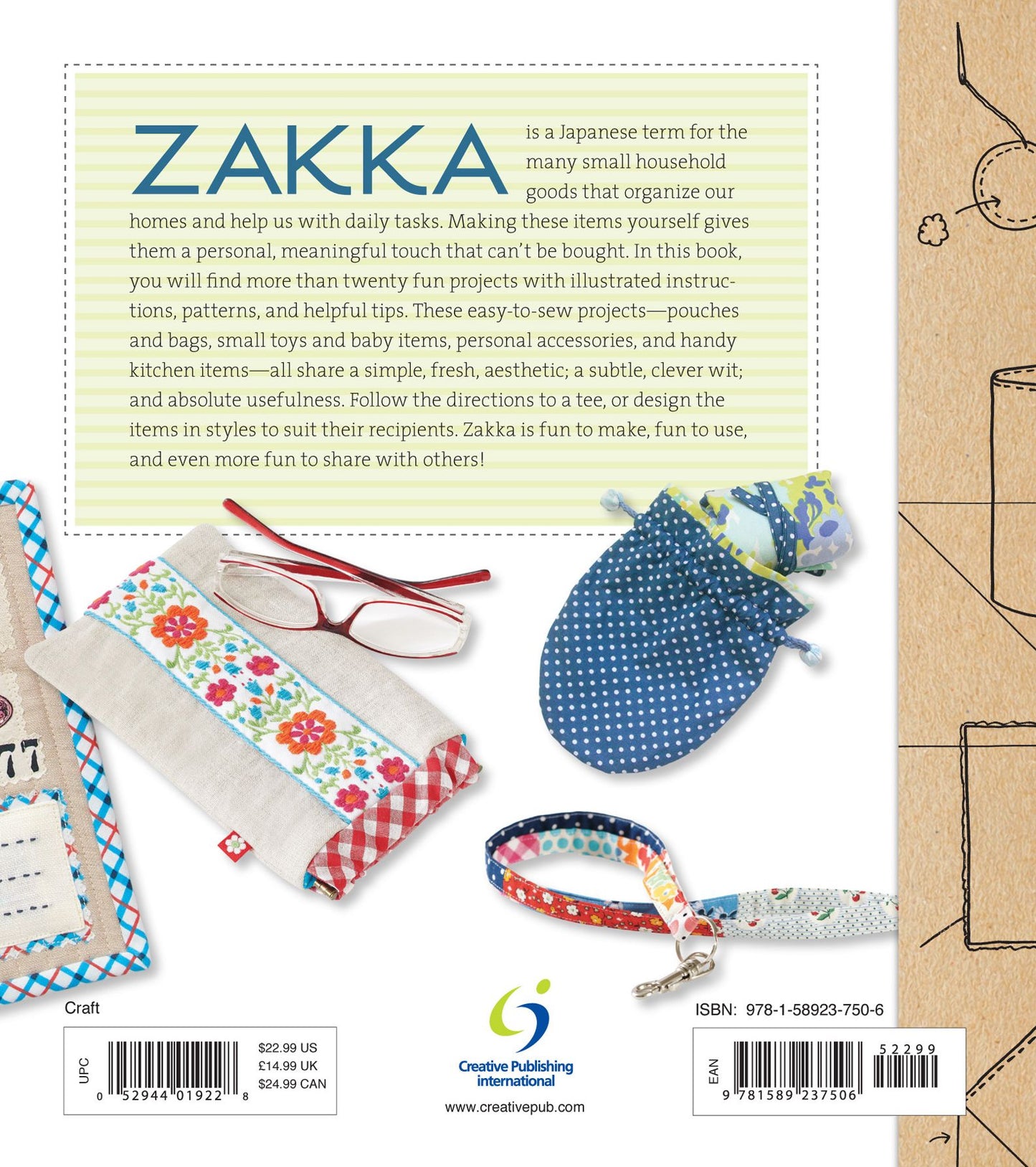 Zakka Handmades: 24 Projects Sewn from Natural Fabrics to Help Organize, Adorn, and Simplify Your Life