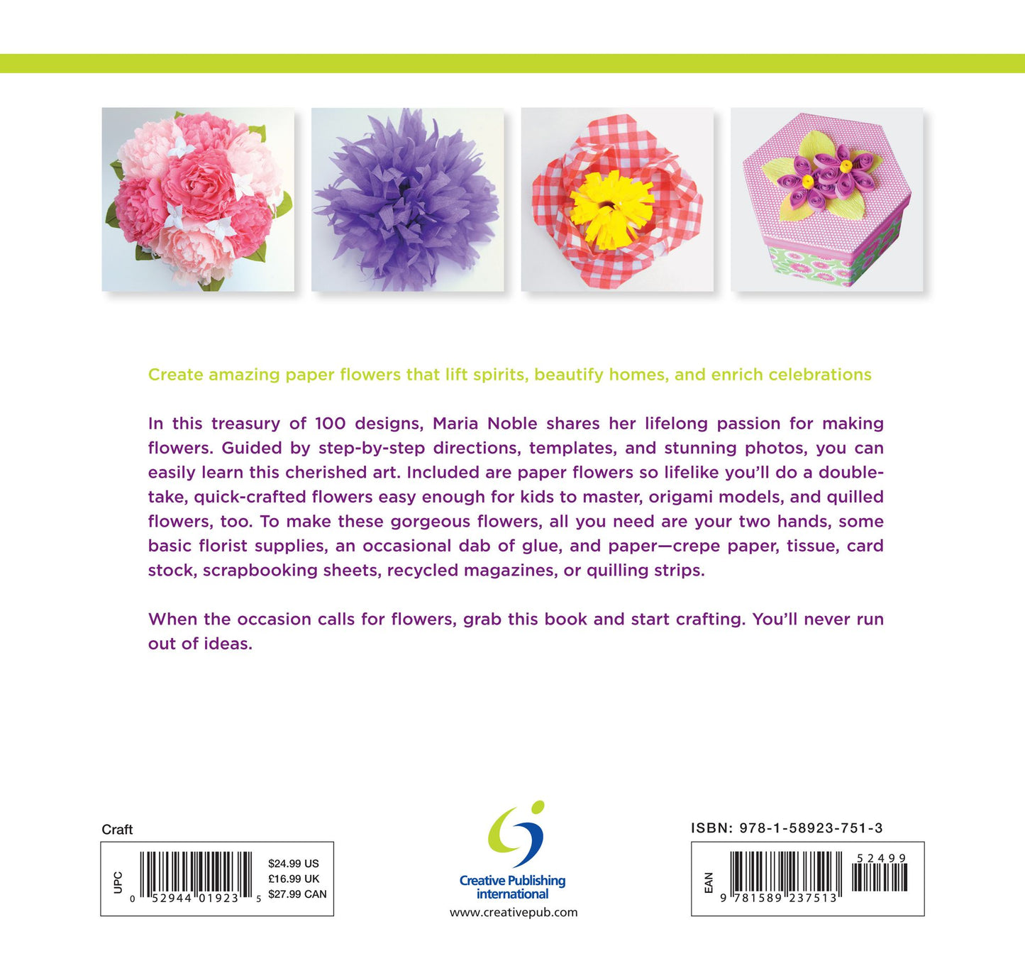 How to Make 100 Paper Flowers: Ideas and Instruction for Folding, Cutting, and Simple Sculptures