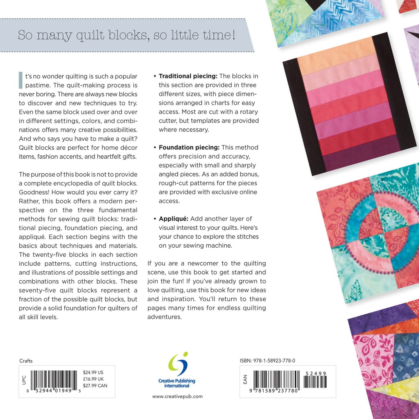 The Quilt Block Book: Fresh, Versatile Designs for Quilts, Clothes, Accessories, and Decor