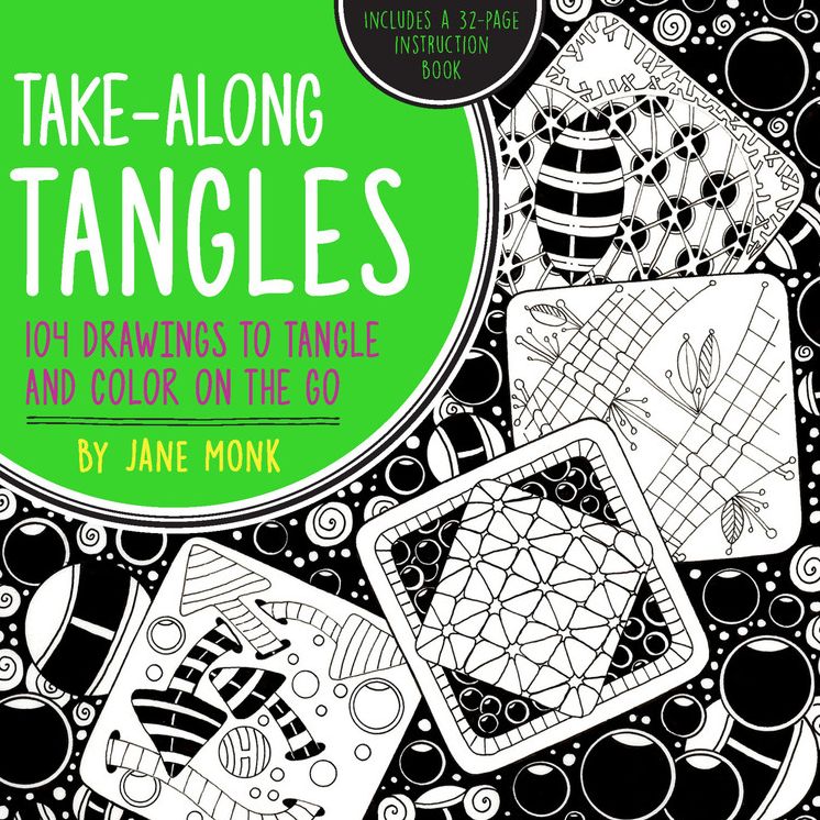 Take-Along Tangles: 104 Drawings to Tangle and Color on the Go