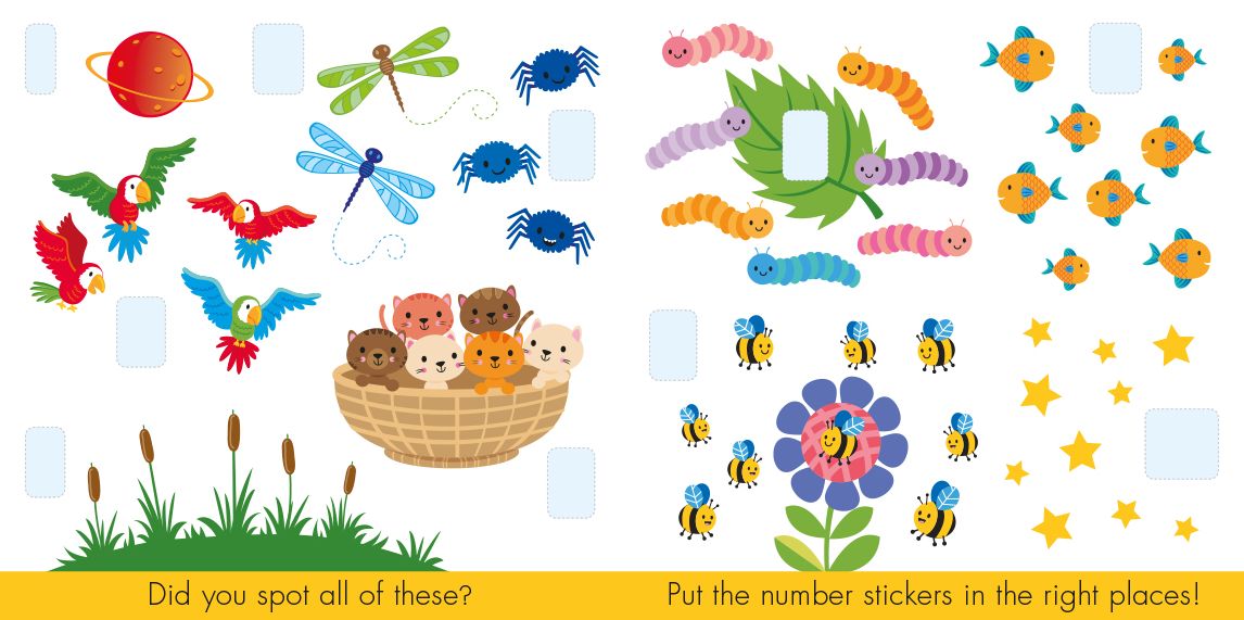 123 Counting Sticker Book