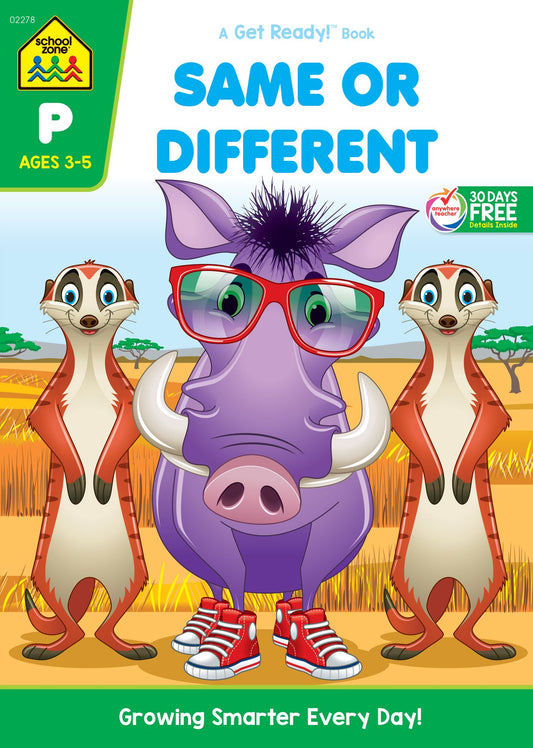 School Zone Same or Different Workbook