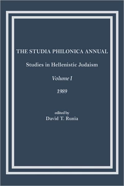 The Studia Philonica Annual