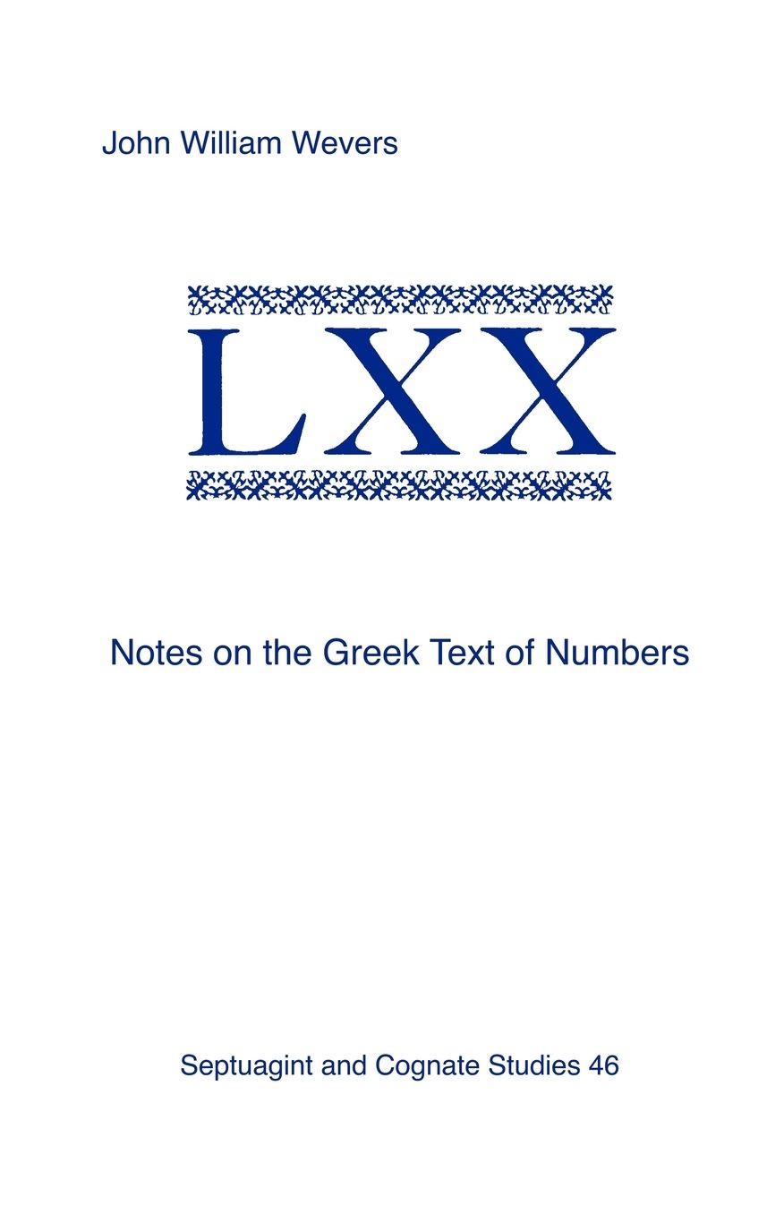Notes On The Greek Text Of Numbers