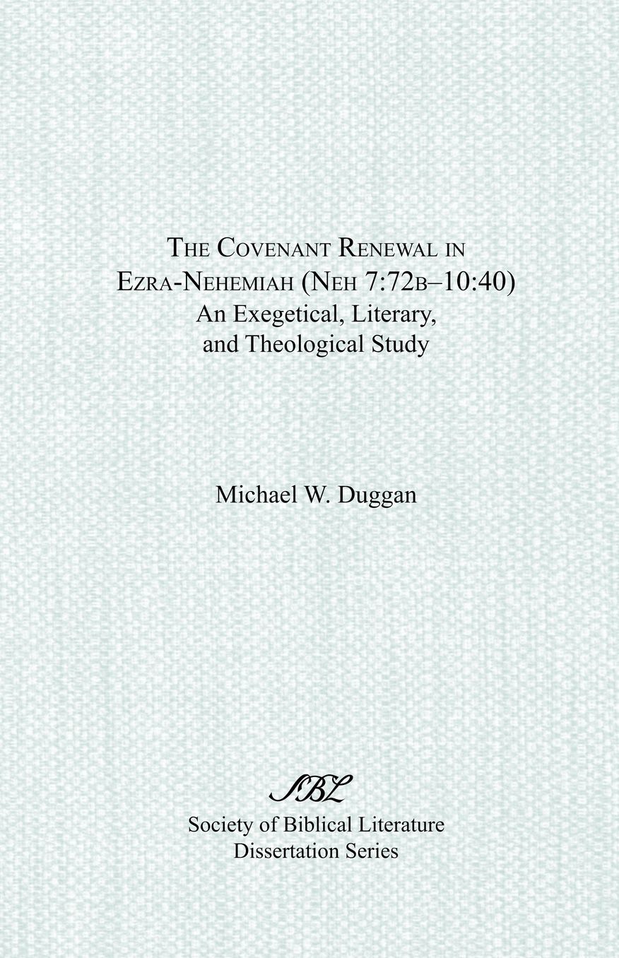 Covenant Renewal in Ezra-Nehemiah (N