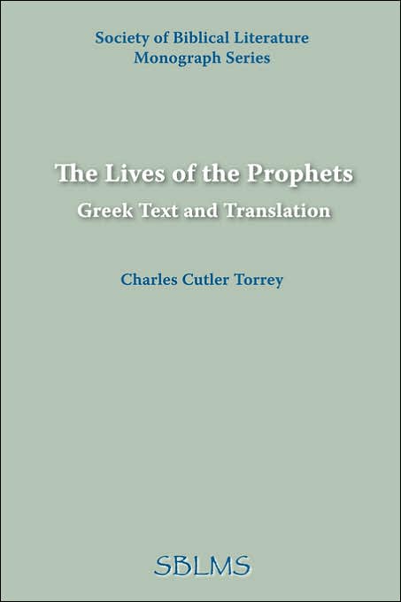 Lives of the Prophets: Greek Text An
