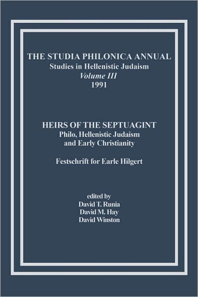 The Studia Philonica Annual, Iii 1991