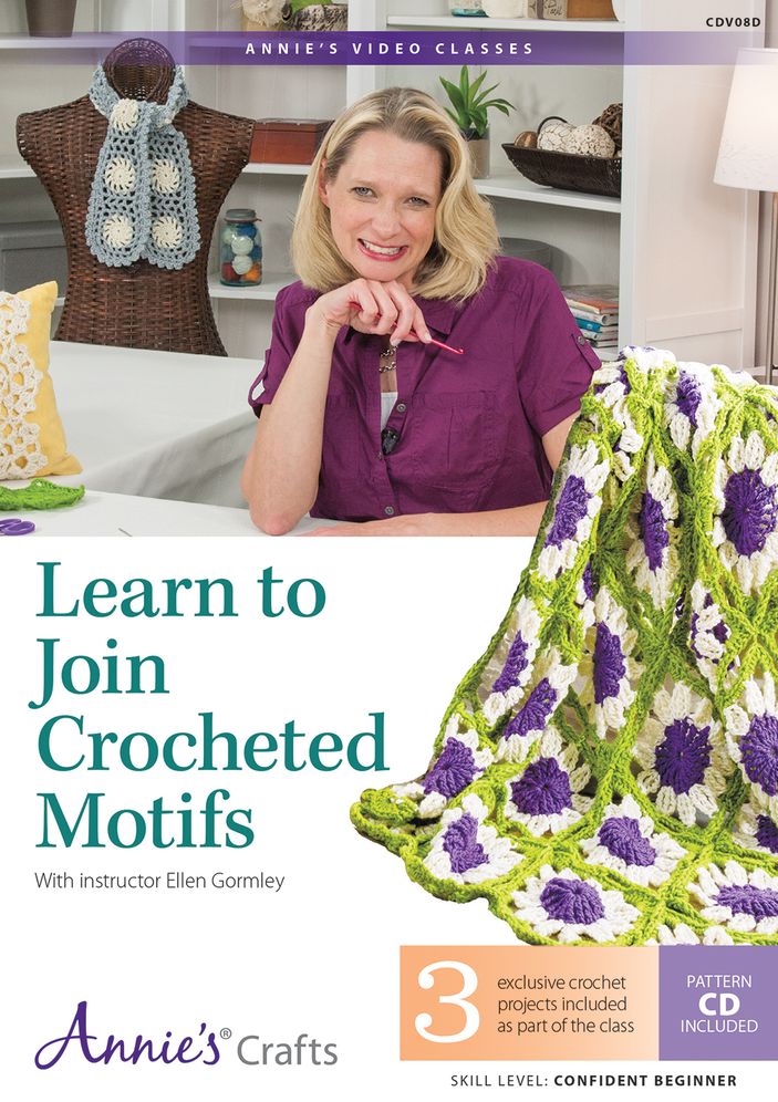 Learn to Join Crocheted Motifs Class DVD: With Instructor Ellen Gormley