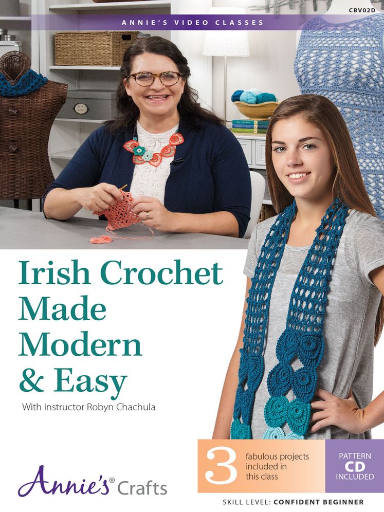 Learn Irish Crochet Class DVD: With instructor Robyn Chachula