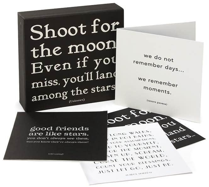 Shoot for the Moon Notecard Set of 20