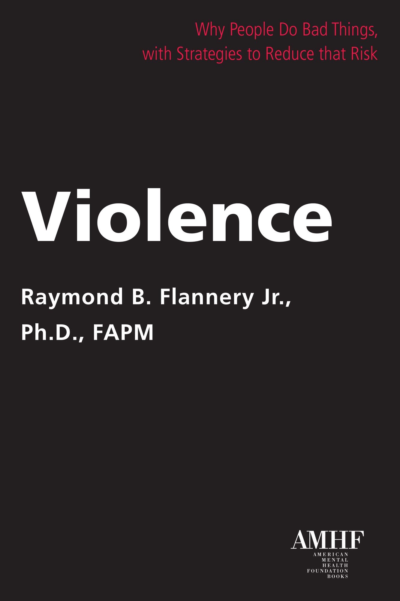 Violence: Why People Do Bad Things, with Strategies to Reduce That Risk