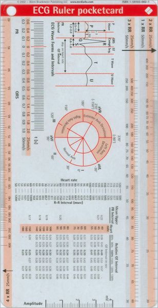 ECG Ruler Pocketcard
