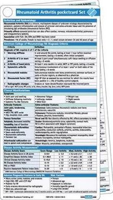 Rheumatoid Arthritis Pocketcard Set