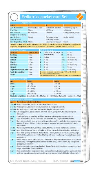 Pediatrics pocketcard Set
