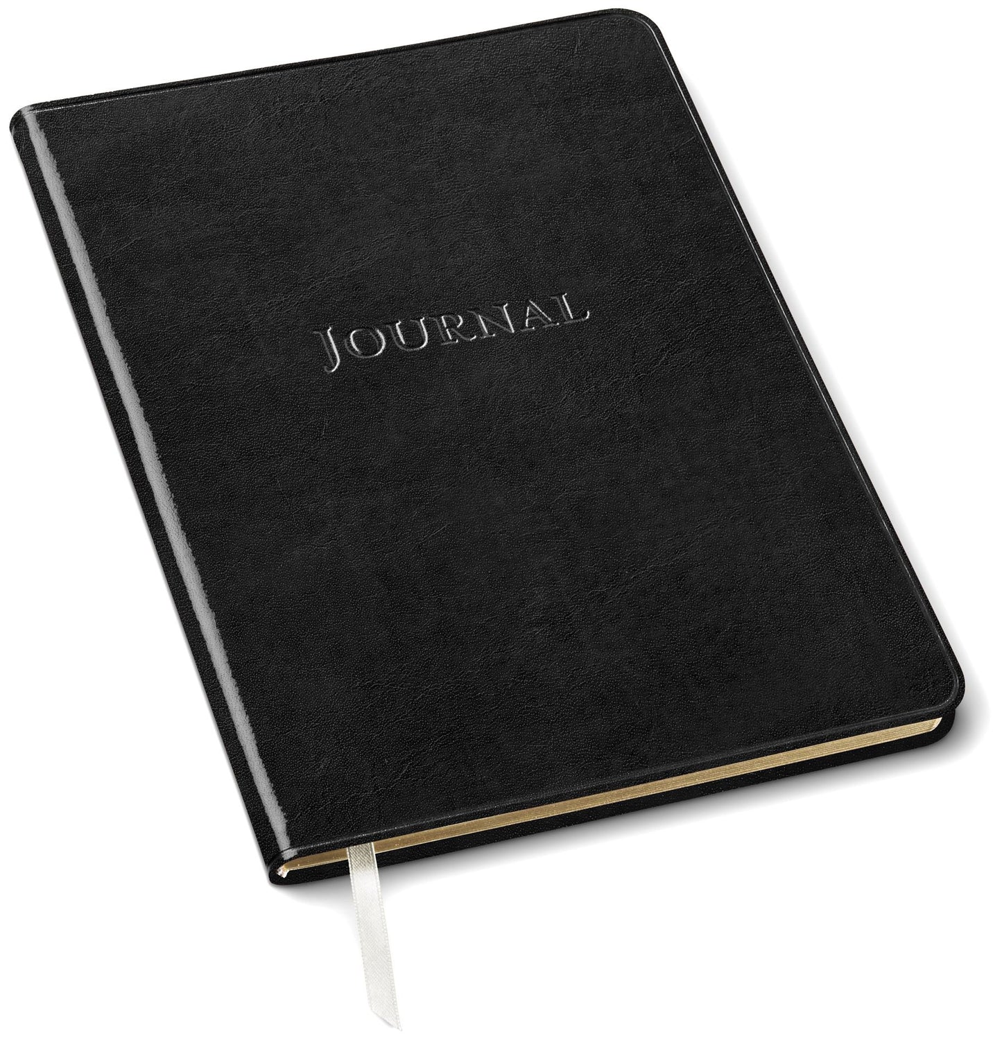 Black Bonded Leather Journal 9X7