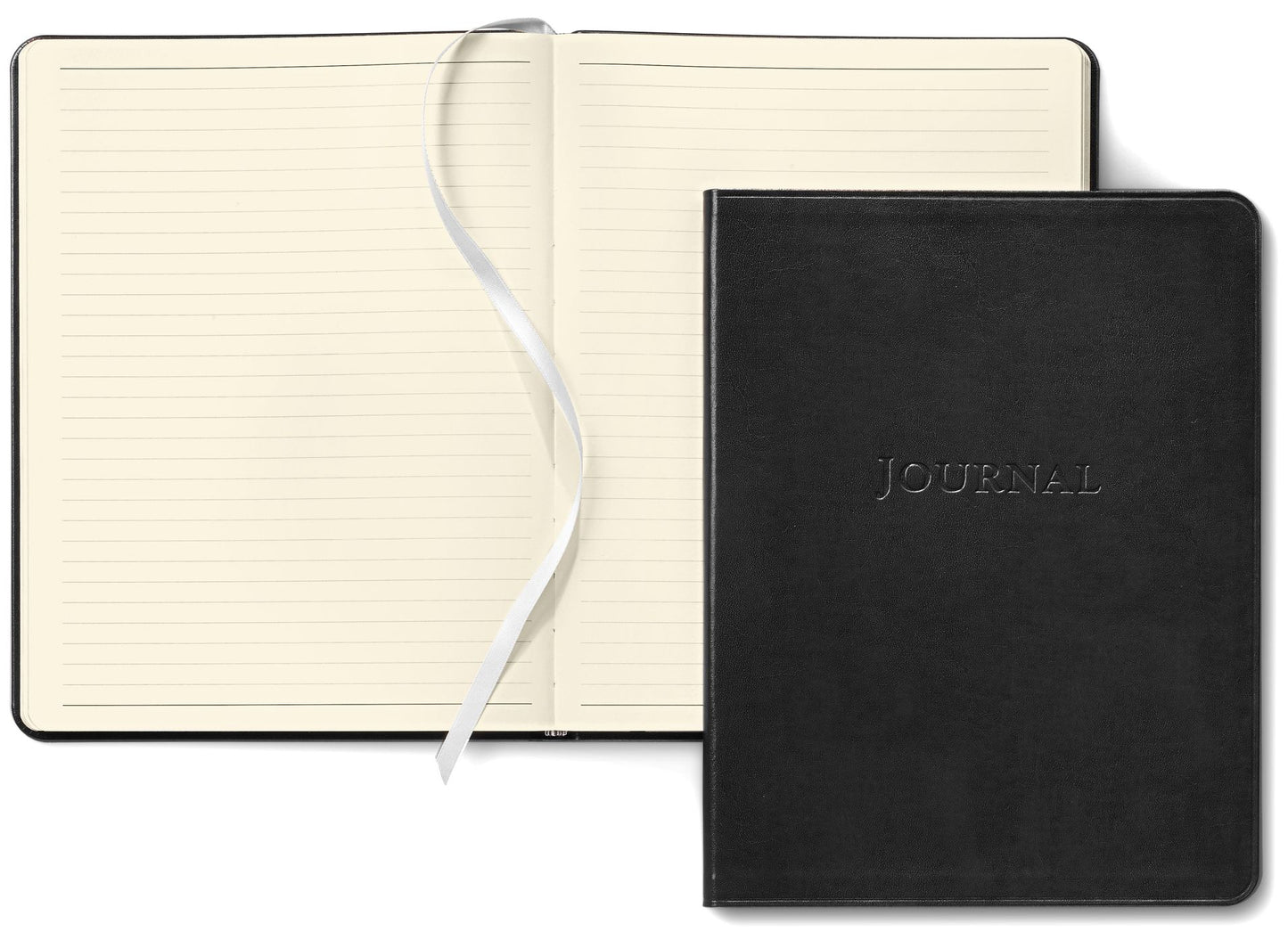 Black Bonded Leather Journal 9X7