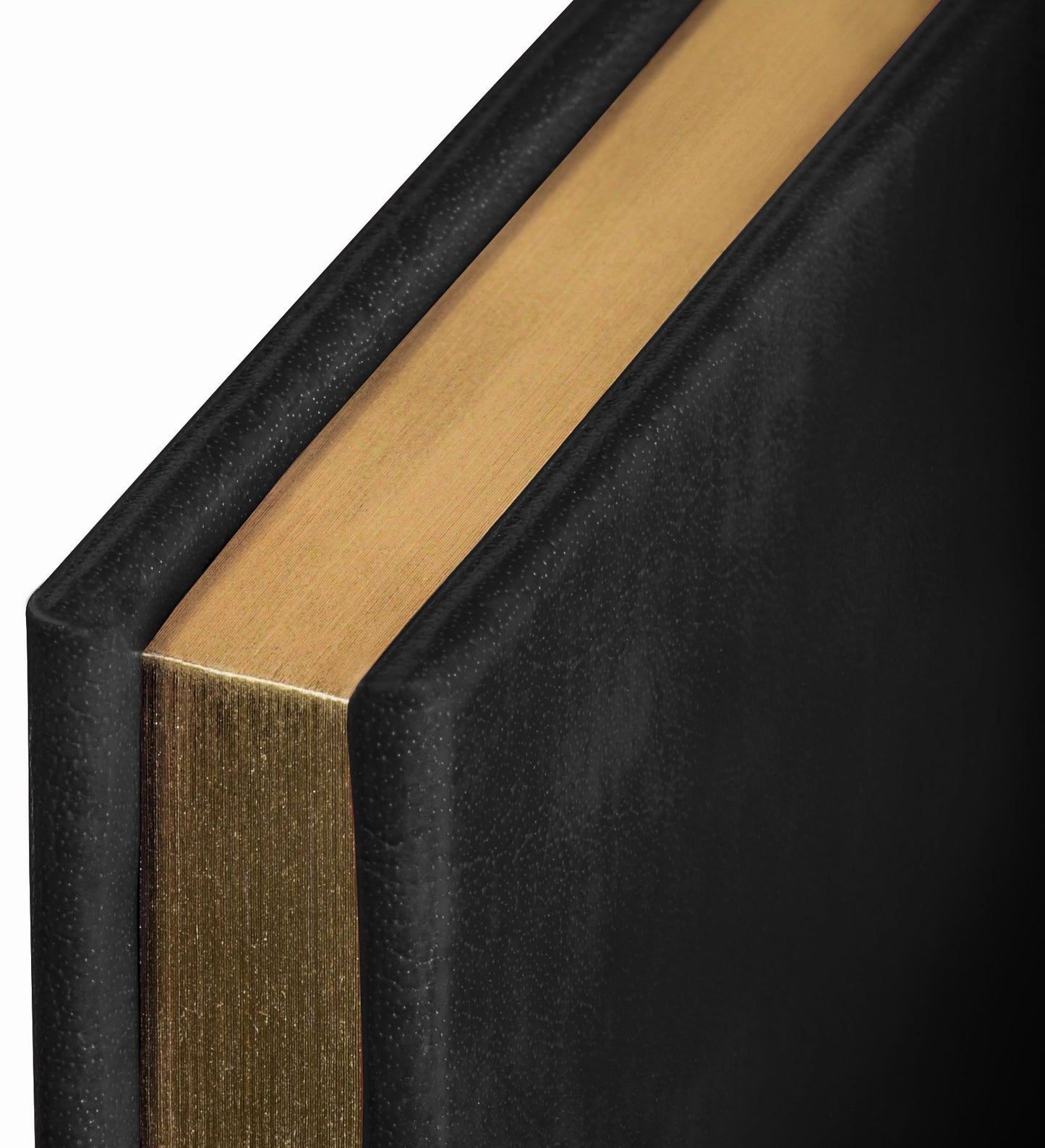 Acadia Black Leather Guest Book 7" x 9"