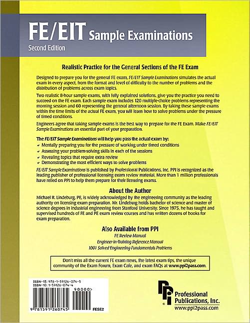 FE/EIT Sample Examinations