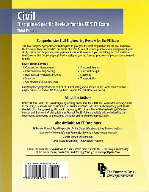 Civil Discipline-Specific Review for the FE/EIT Exam
