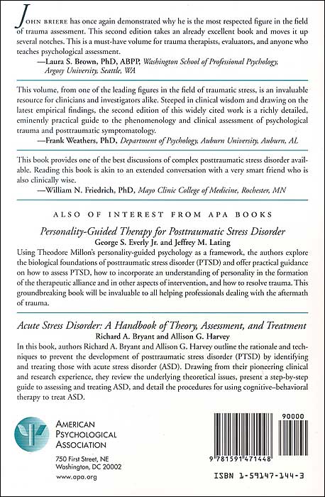 Psychological Assessment of Adult Posttraumatic States: Phenomenology, Diagnosis, and Measurement