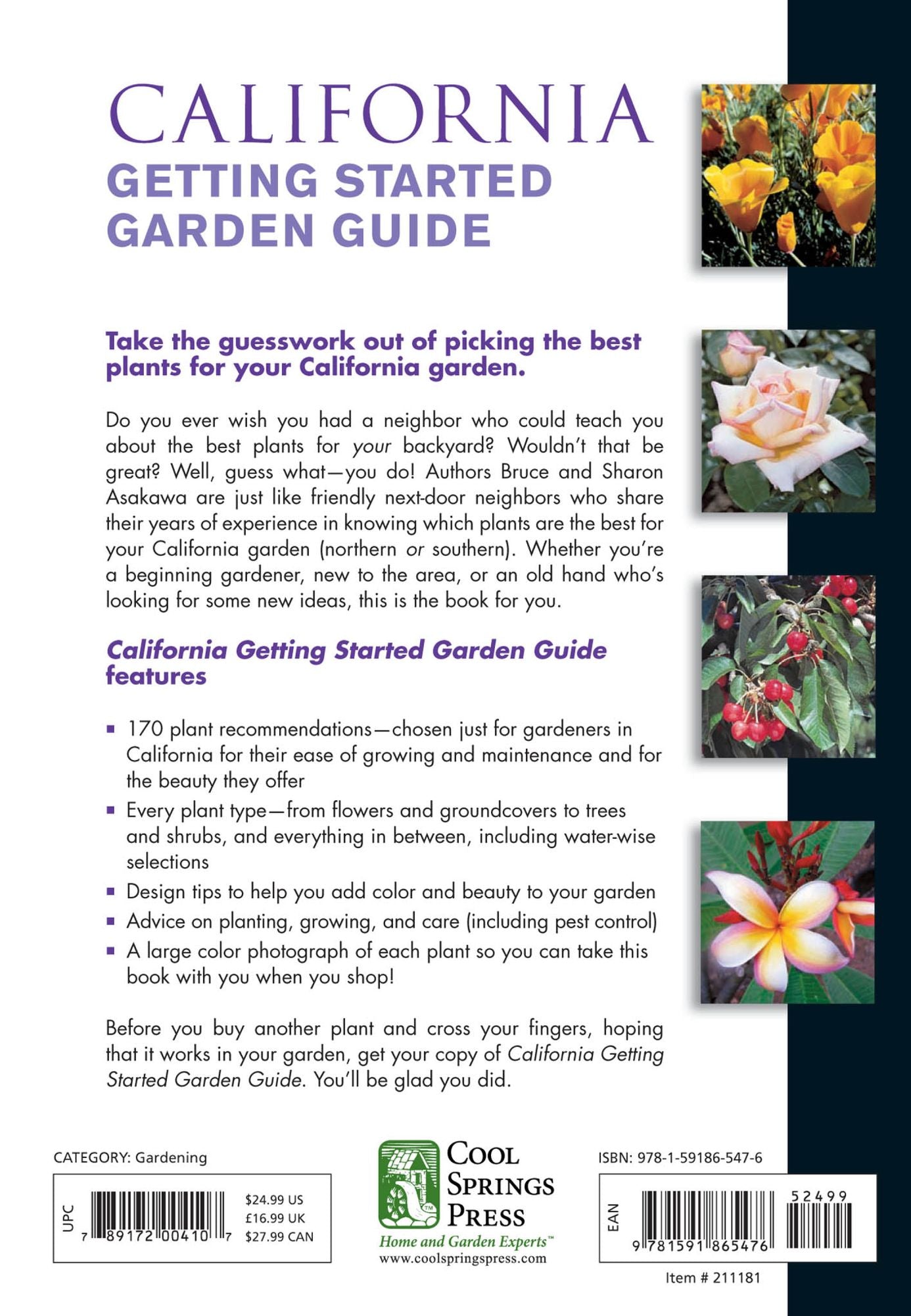 California Getting Started Garden Guide: Grow the Best Flowers, Shrubs, Trees, Vines & Groundcovers
