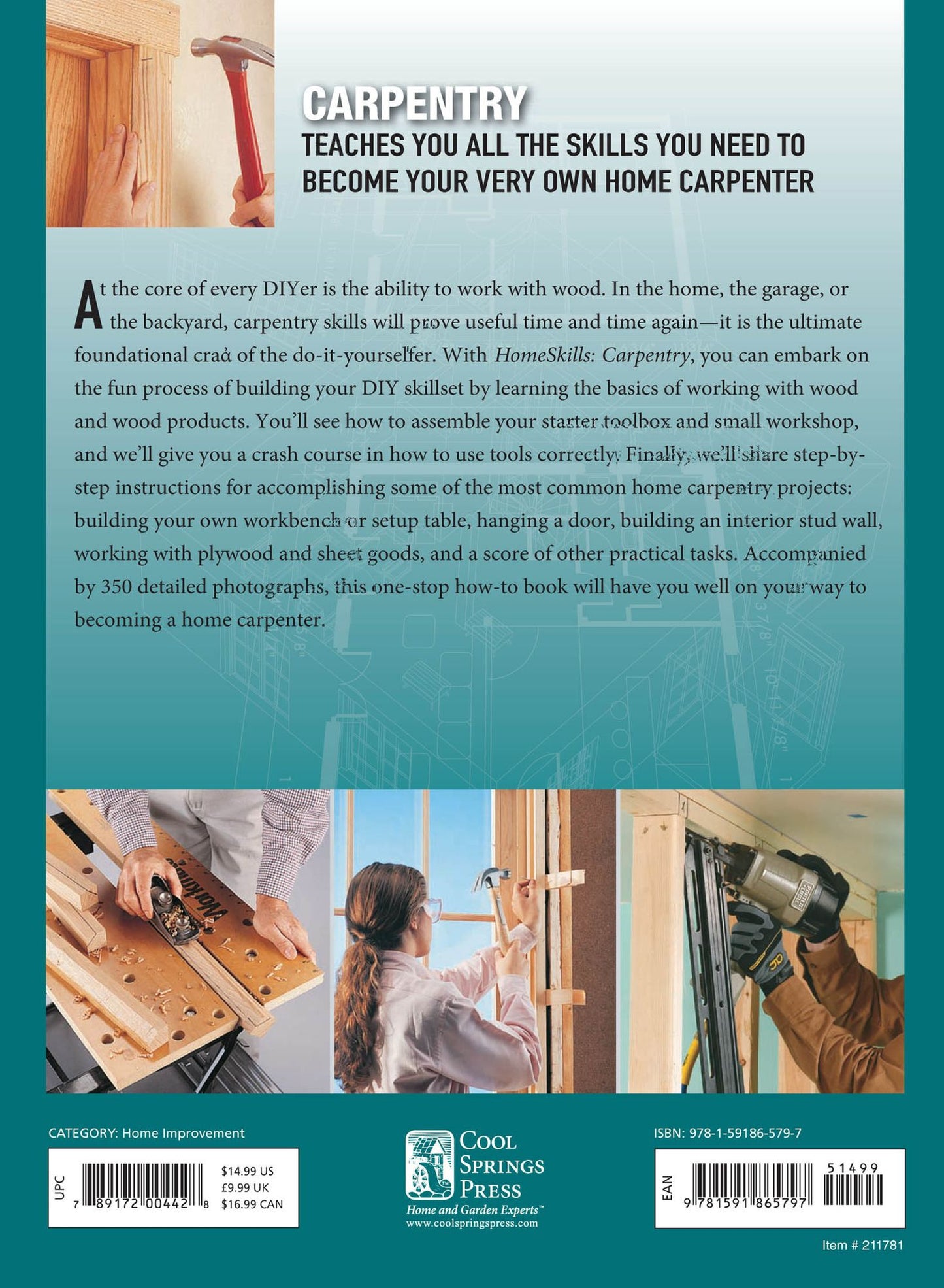 HomeSkills: Carpentry: An Introduction to Sawing, Drilling, Shaping & Joining Wood