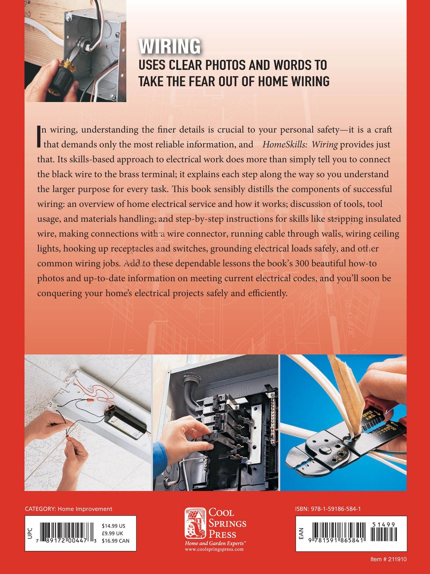 HomeSkills: Wiring: Fix Your Own Lights, Switches, Receptacles, Boxes, Cables & More