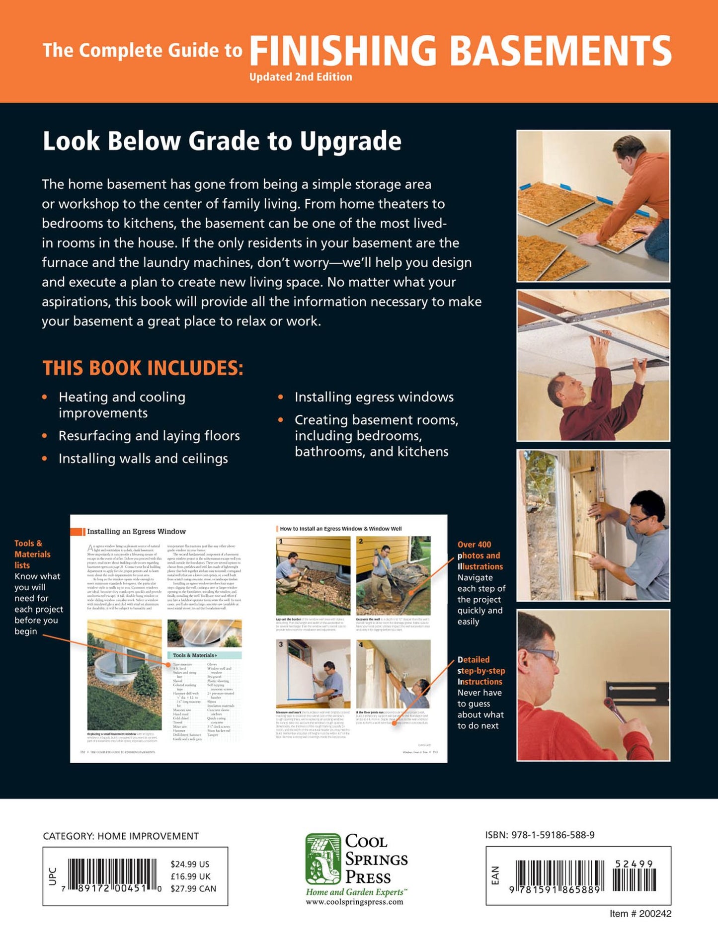 Black & Decker The Complete Guide to Finishing Basements: Projects and Practical Solutions for Converting Basements into Livable Space