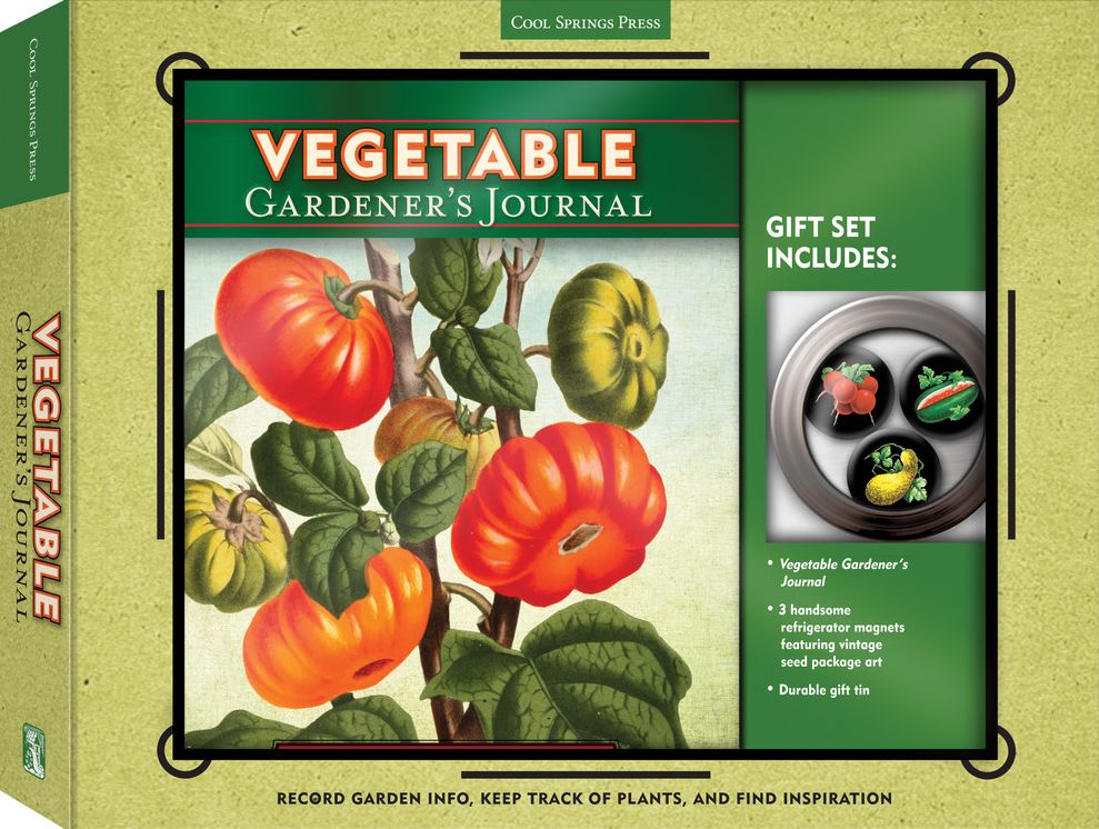 Vegetable Gardener's Journal & Magnet Gift Set: Record Garden Info, Keep Track of Plants, and Find Inspiration