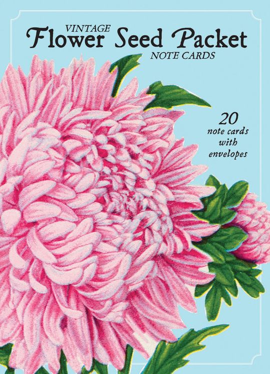 Vintage Flower Seed Packet Note Cards: 20 Note Cards with Envelopes