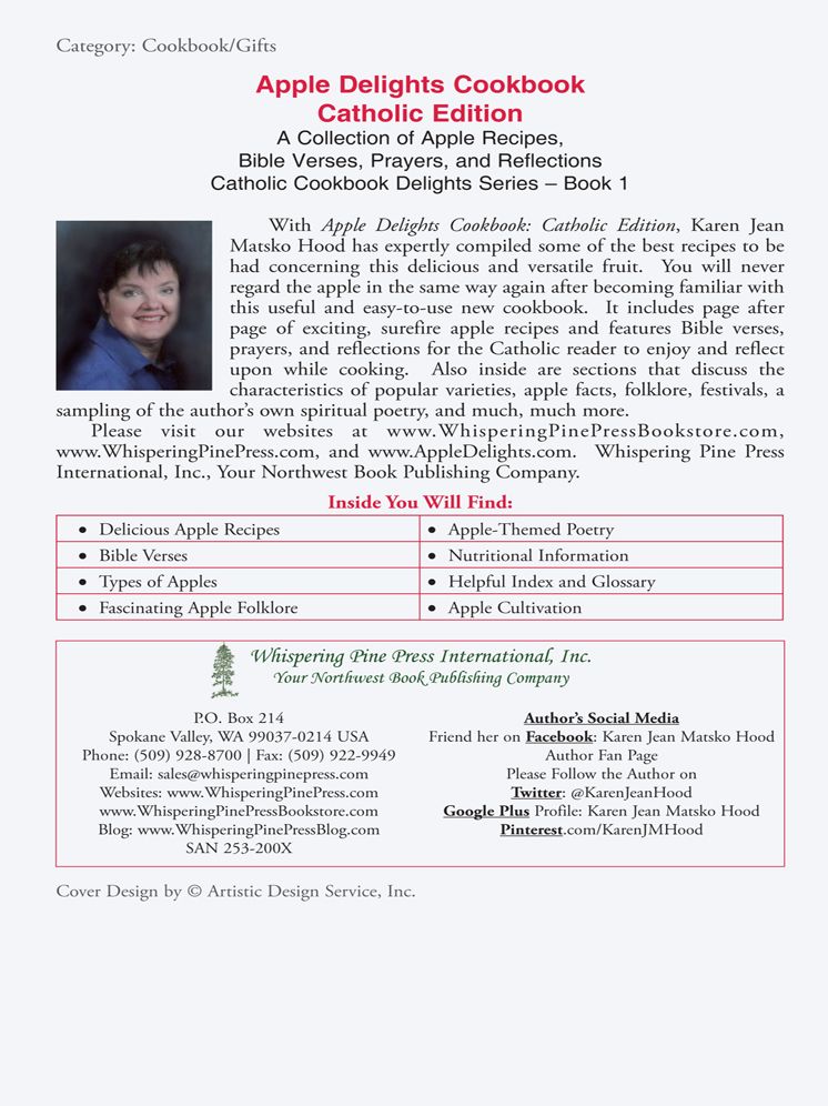 Apple Delights Cookbook, Catholic Edition: A Collection of Apple Recipes