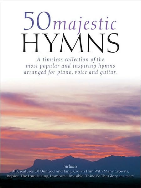 50 Majestic Hymns - Piano/Vocal/Guitar