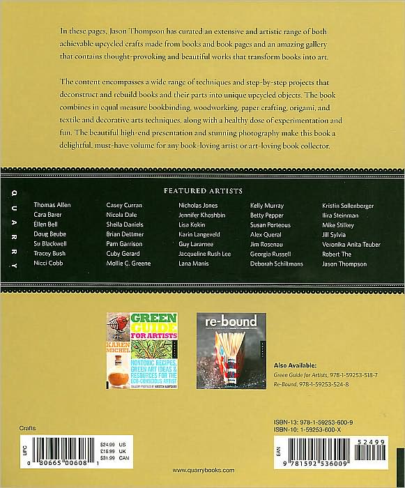 Playing with Books: The Art of Upcycling, Deconstructing, and Reimagining the Book