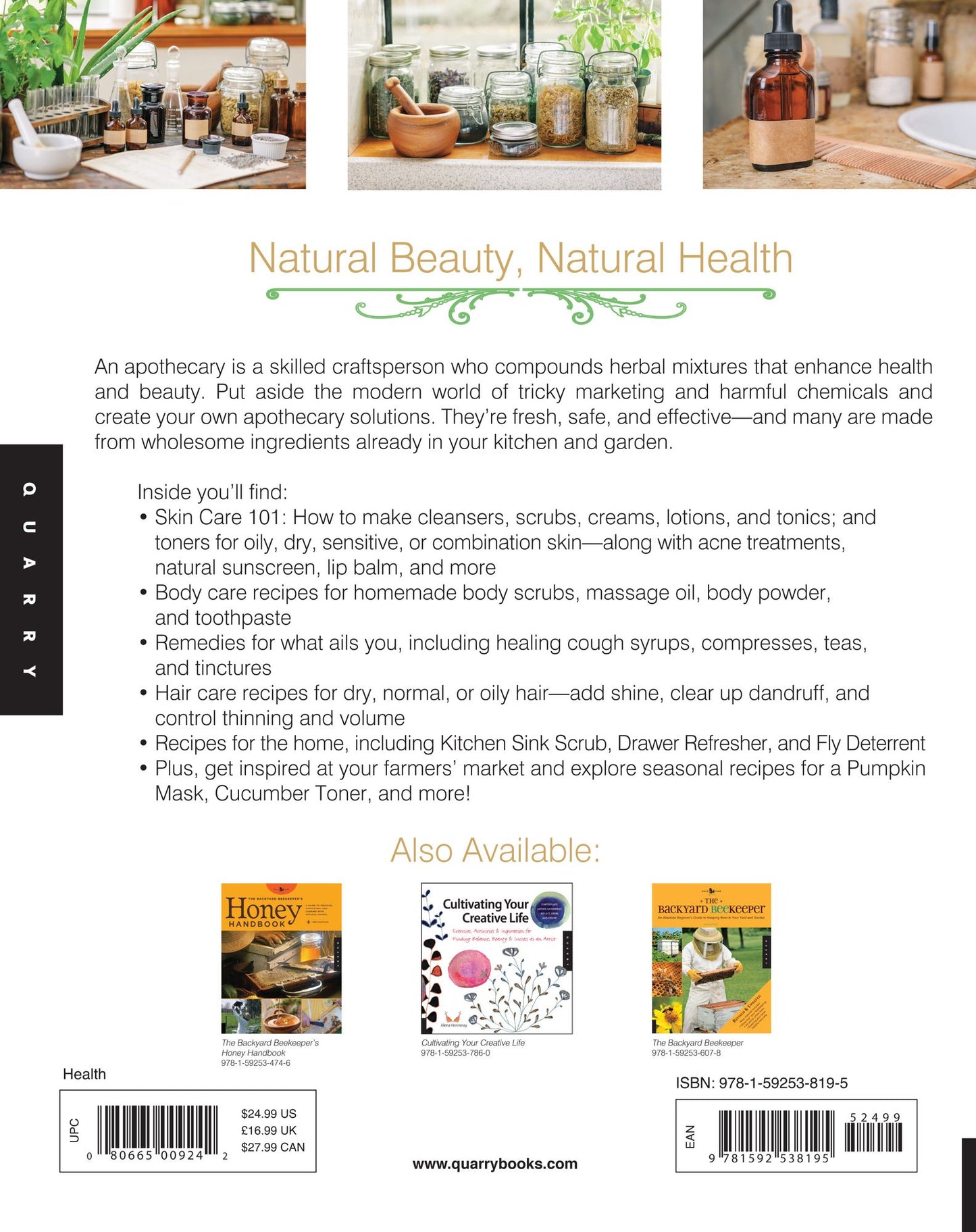 The Home Apothecary: Cold Spring Apothecary's Cookbook of Hand-Crafted Remedies & Recipes for the Hair, Skin, Body, and Home