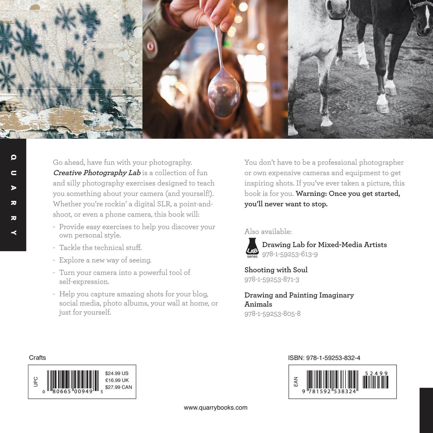 Creative Photography Lab: 52 Fun Exercises for Developing Self-Expression with your Camera. Includes 6 Mixed-Media Projects