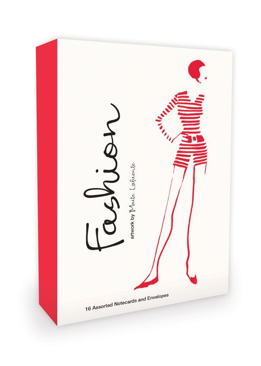 Fashion Note Cards Artwork by Maite LaFuente: 16 Assorted Note Cards and Envelopes