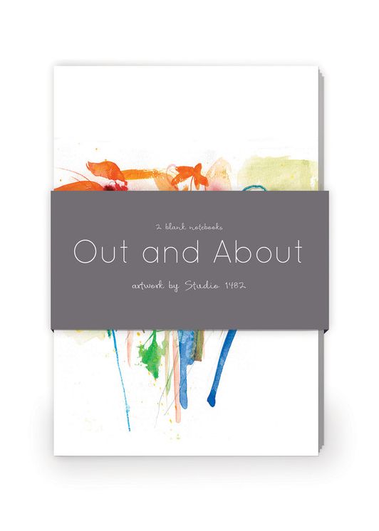 Out and About Artwork by Studio 1482 Journal Collection 1: Set of two 64-page notebooks