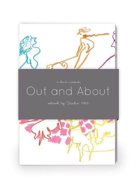 Out and About Artwork by Studio 1482 Journal Collection 2: Set of two 64-page notebooks