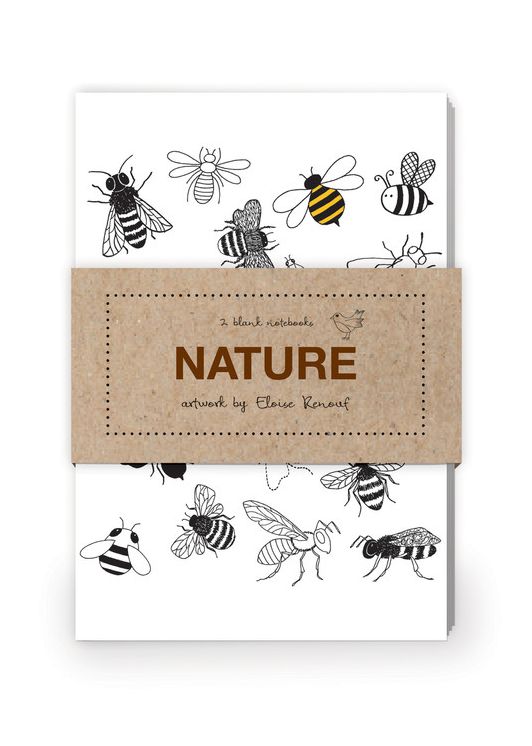 Nature Artwork by Eloise Renouf Journal Collection 1: Set of two 64-page notebooks