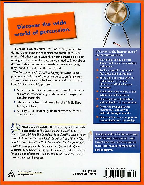 The Complete Idiot's Guide to Playing Percussion (The Complete Idiot's Guide to Series)