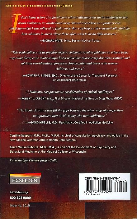 The Book of Ethics: Expert Guidance for Professionals Who Treat Addiction