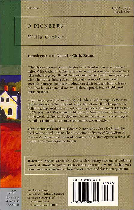 O Pioneers! (Barnes & Noble Classics Series)