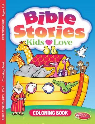 Bible Stories Kids Love: Coloring Book for Ages 2-4 (Pack of 6)