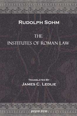The Institutes Of Roman Law